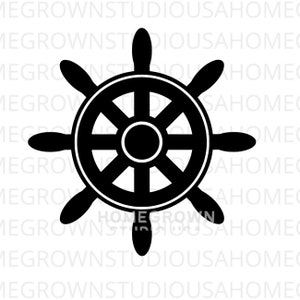 Ship Wheel SVG File, Anchor Svg, Nautical Boat Wheel, Boat Steering Wheel, Ship Wheel Clip Art, Svg, Dxf, Eps Png Jpg, Cricut Cut File