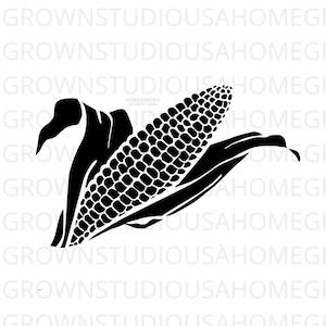 Corn Svg, Corn Png, Corn Stalk, Thanksgiving Clipart Files, Commercieel gebruik, Svg, Dxf, Eps Png Jpg, Instant Download voor Cricut, Silhouet