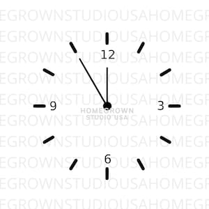 Clock Face Svg, Clock Face Clipart-bestanden, Commercieel gebruik, Svg, Dxf, Eps Png Jpg, Instant Download Cricut Silhouette Cameo