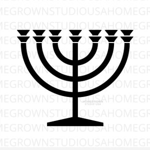 Jewish Monorah Svg, Hanukkah Candle, Jewish Faith Clipart Svg, Dxf, Eps Png Jpg, Instant Download for Cricut, Glowforge orSilhouette