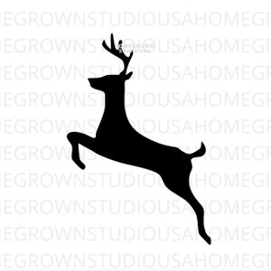 Rentier Svg, Rentier Jumping Svg, Weihnachten Clipart, Svg, Dxf, Eps Png Jpg, Sofort Download, Cricut Silhouette, Glowforge