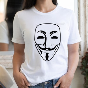 Anonymous Mask Svg, Guy Fawkes Maske, Protestmaske Clipart, Svg, Dxf, Eps Png Jpg, Sofort Download, Cricut Silhouette, Glowforge
