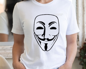Sweat à Capuche Anonymous Guy Fawkes - Motif V Pour Vendetta - Noir - Taille Unique Adulte - Neuf