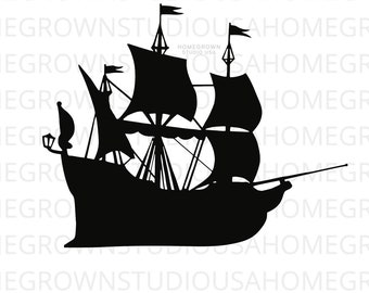 Pirate Ship Svg, Pirate Svg, Pirate Clipart, Racing Sports, Commercial Use, Svg, Dxf, Eps Png Jpg, Instant Download for Cricut, Silhouette