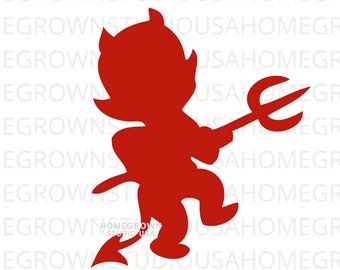 Red Devil Vector Svg, Devil Png, Halloween Devil Clipart Files, Commercial Use, Svg, Dxf, Eps Png Jpg, Instant Downloa Cricut, Silhouette