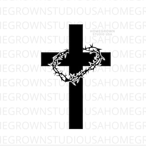 Crown of Thorns Svg, Jesus, Easter Svg, Cross Svg, Christian Commercial, Svg, Dxf, Eps Png Jpg, Instant Download for Cricut or Silhouette