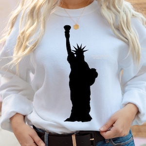 Estátua da Liberdade Svg, Símbolo de Nova York, Lady Liberty, 4 de julho Dia da Independência Svg, Dxf, Eps Png Jpg, Download instantâneo, Cricut Silhouette