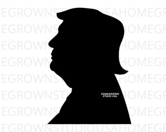 Trump Silhouette geschnitten, geschnitten, geschnitten, geschnitten, geschnitten