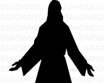 Jesus Svg, Easter Jesus Svg, Jesus Vector Clipart, Christian Faith Svg, Dxf, Eps Png Jpg, Instant Download for Cricut Silhouette Glowforge