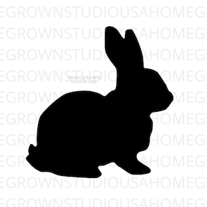 Easter Bunny Rabbit Svg, Bunny Cut File, Rabbit Silhouette, Commercial Use,  Instant Digital Download, Svg, Dxf, Eps Png Jpg