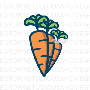 Marchewki Svg, Jedzenie Svg, Wielkanocny Clipart, Marchewka Pakiet, Warzywa Clipart, Svg, Dxf, Eps Png Jpg, Natychmiastowe Pobieranie dla Cricut, Sylwetka