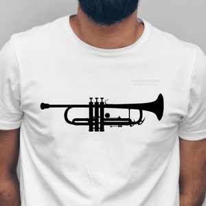 Trompeta Svg, Instrumento Musical Svg, Clipart Musical, Uso Comercial, Svg, Dxf, Eps Png Jpg, Descarga Instantánea para Cricut o Silhouette