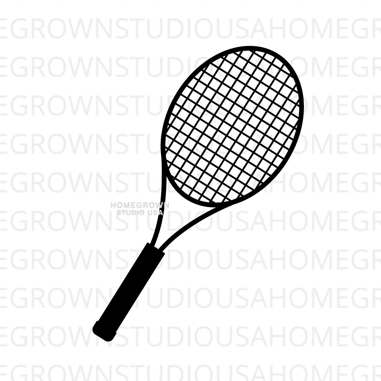 Tennis Racket Svg Tennis Svg Sports Clipart Tennis Etsy