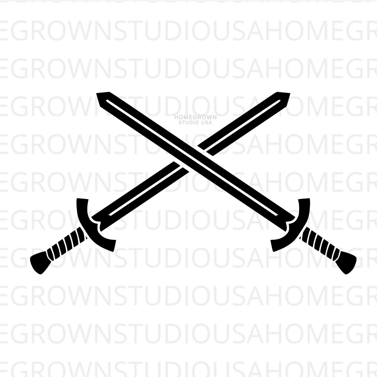 File:Crossed Swords - straight with cross guard.svg - Wikimedia Commons