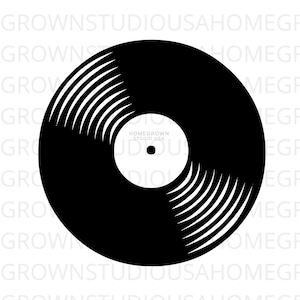 Record Svg, Vinyl Record Vector Svg,  Music Clipart, Commercial Use, Svg, Dxf, Eps Png Jpg, Instant Download for Cricut or Silhouette