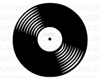 Record Svg, Vinyl Record Vector Svg,  Music Clipart, Commercial Use, Svg, Dxf, Eps Png Jpg, Instant Download for Cricut or Silhouette