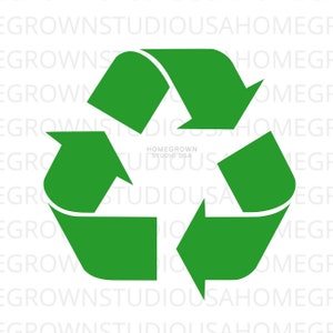 Recycle Svg, Recycle Arrows Svg, Recycling Symbol, kommerzielle Nutzung, Svg, Dxf, Eps Png Jpg, Sofortiger Download für Cricut oder Silhouette