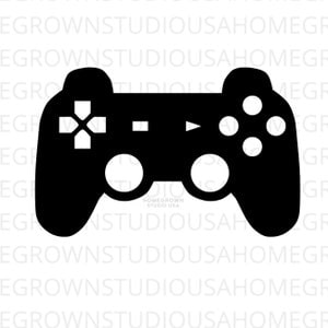 Video Game Controller Svg, Gamer Svg voor Tshirt Clipart, Silhouet, Commercieel gebruik, Svg, Dxf, Eps Png Jpg, Instant Download voor Cricut