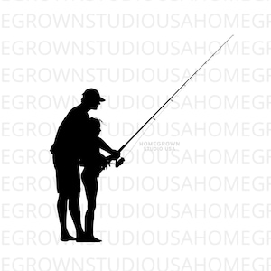 Vader Dochter Svg, Vissen Svg, Vaderdag Vissen, Svg, Dxf, Eps Png Jpg, Instant Download, Cricut Silhouette, Glowforge, Commercieel gebruik