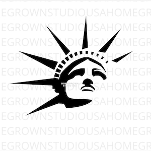 Estátua da Liberdade Svg, Lady Liberty Svg, Marcos de Nova York, Comercial, Svg, Dxf, Eps Png Jpg, Download instantâneo para Cricut ou Silhouette