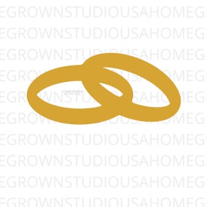 Trauringe Svg, Verlobungsringe, Hochzeit, Ring Clipart, Silhouette, kommerzielle Nutzung, Svg, Dxf, Eps Png Jpg, Direkter Download für Cricut