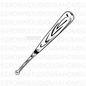 Baseball Bat Svg File, Baseball Sports Clipart, Komercyjne zastosowanie, Svg, Dxf, Eps Png Jpg, Natychmiastowe pobieranie dla Cricut lub Silhouette, Glowforge