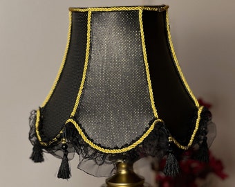 Table lamp, unique lamp shades, custom base, handmade home lamp, Victorian Table Lamp, Vintage Table Lamp, decorative lamp