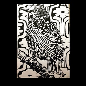 Bird retro print
