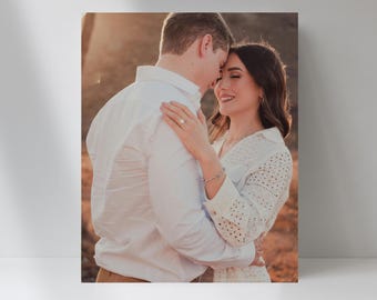 Custom Wedding Photo Print, Personalized Family Gift, High-Gloss Metal Wall Art, Home Decor Gift