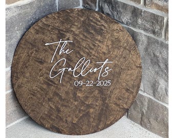 Custom Wedding Guest Book Alternative: Rustic Wood Sign, 3D Letters