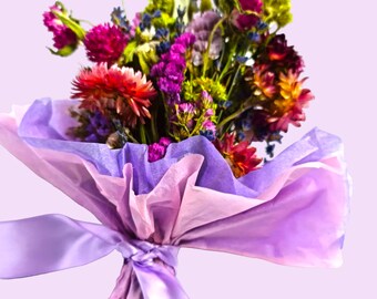 100% Oregon dried flowers arrangement with Gift Box Birthday ,Valentine's Day, Easter ,Mother's Day, Wedding , Her ,Friends,(size H8" ,W5'')