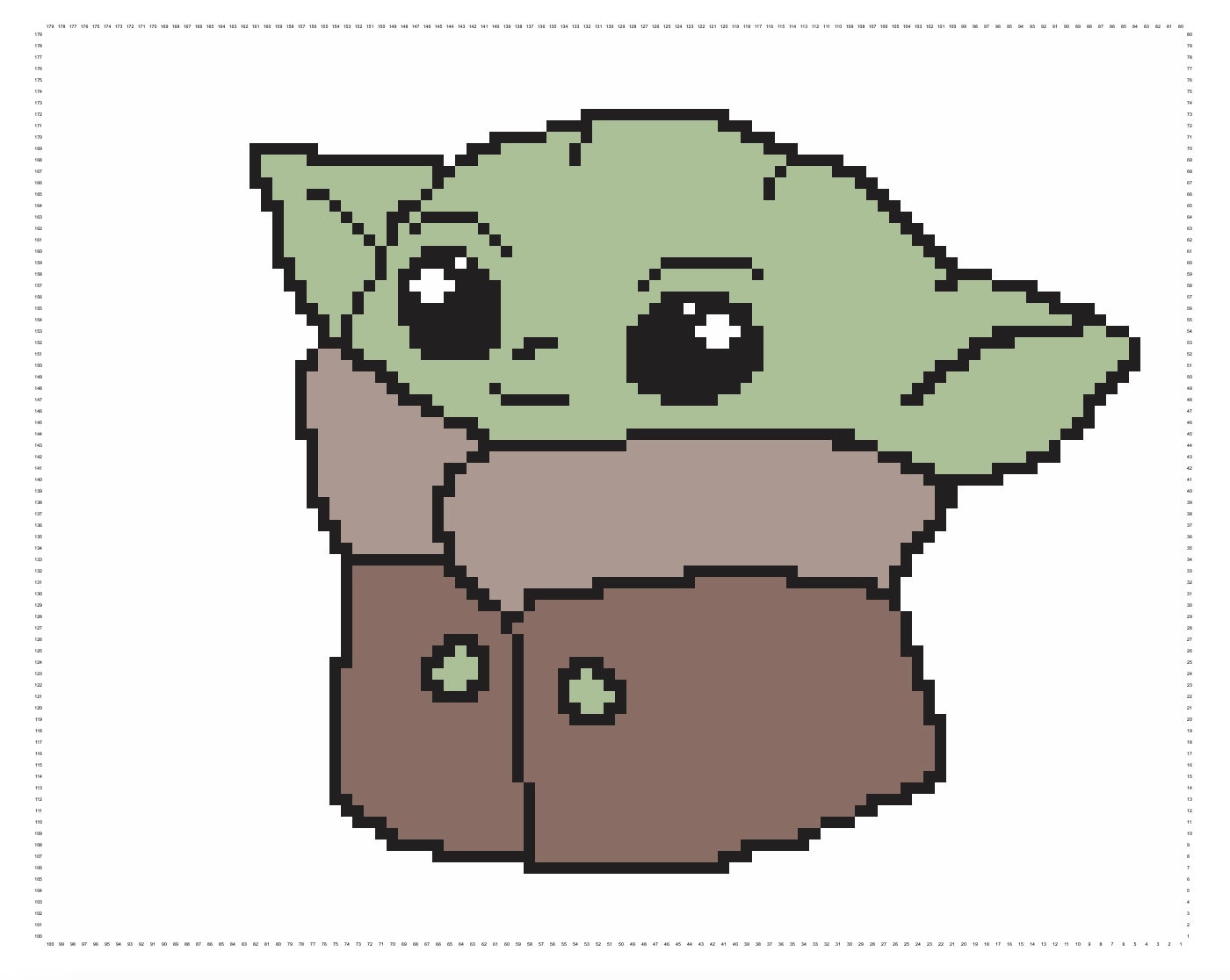 Crochet Baby Yoda Grogu C2C Blanket Pattern Pdfs Corner to Corner ...
