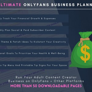 Onlyfans Ultimate Business Planner | 50 Free Captions & Tip Strategies
