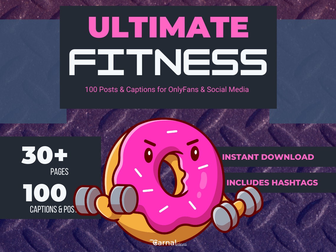 Ultimate Fitness Onlyfans Posts and Captions: 100 Fitness Post Ideas ...