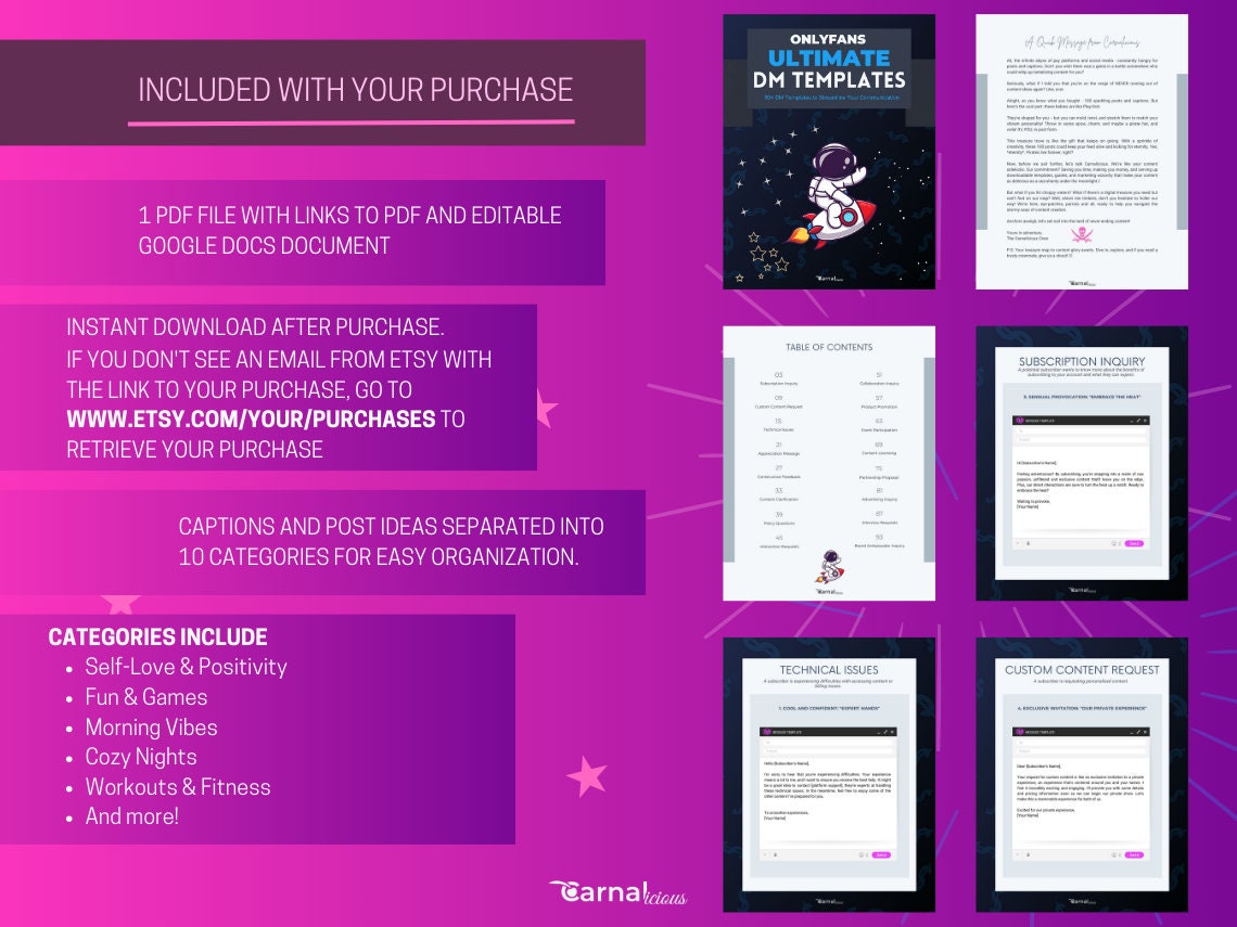 Onlyfans DM Templates 90+ Response Templates to Master Fan & Business
