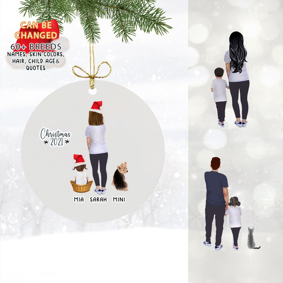 Mother and Child Christmas Ornament Personalized Ornament - Etsy