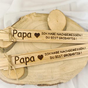 Zollstock mit Gravur, Papa