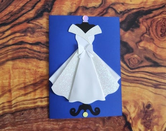 White dress card