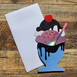 Love you more than ice cream- ice cream sundae card
