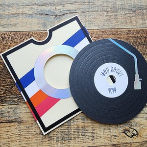 Vintage style record card