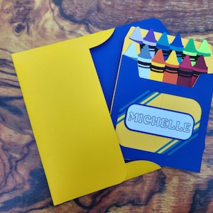 Crayon box 3d card