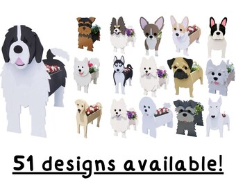 Dog Planters - Perfect voor tuin, woondecoratie, opslag, housewarming cadeau, hondenliefhebbers aanwezig, dierenliefhebbers, Memorial Loss Sympathy Gift