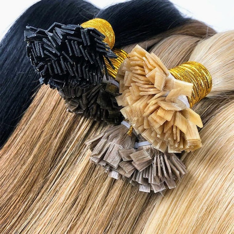 Flat Tip Keratin/ K Tip Human Hair Extensions Prebonded European