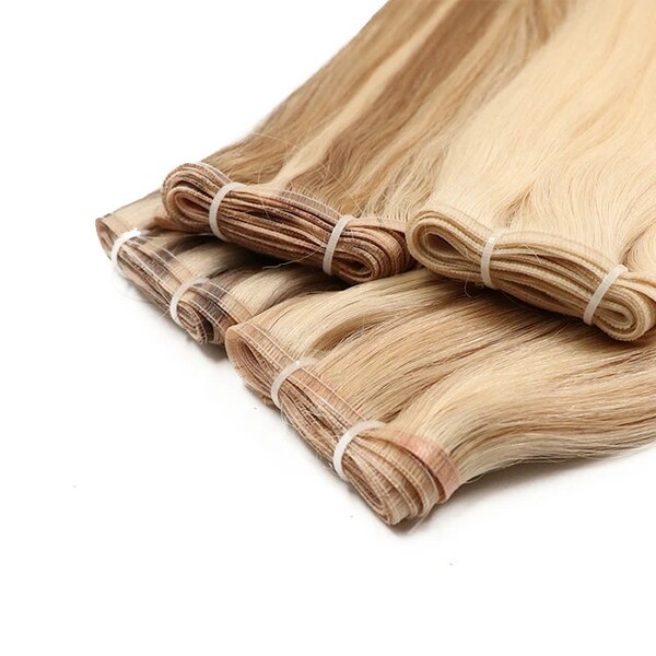 New Flat Slik Ribbon Human Hair Weft Extensions 100gr Natural Appearance Light Weight Weave, Sew In