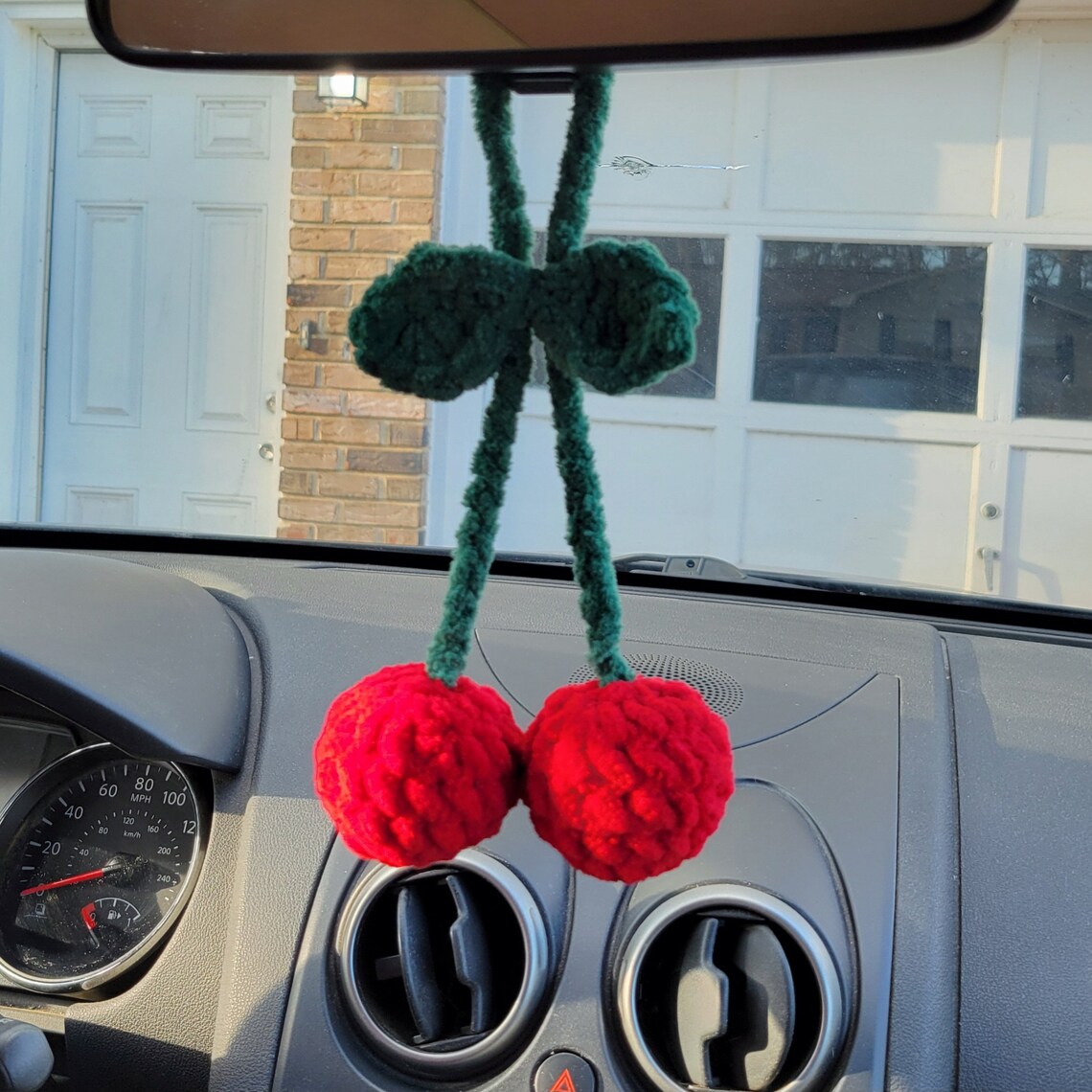 Cherry Rear View Mirror Hanger Etsy