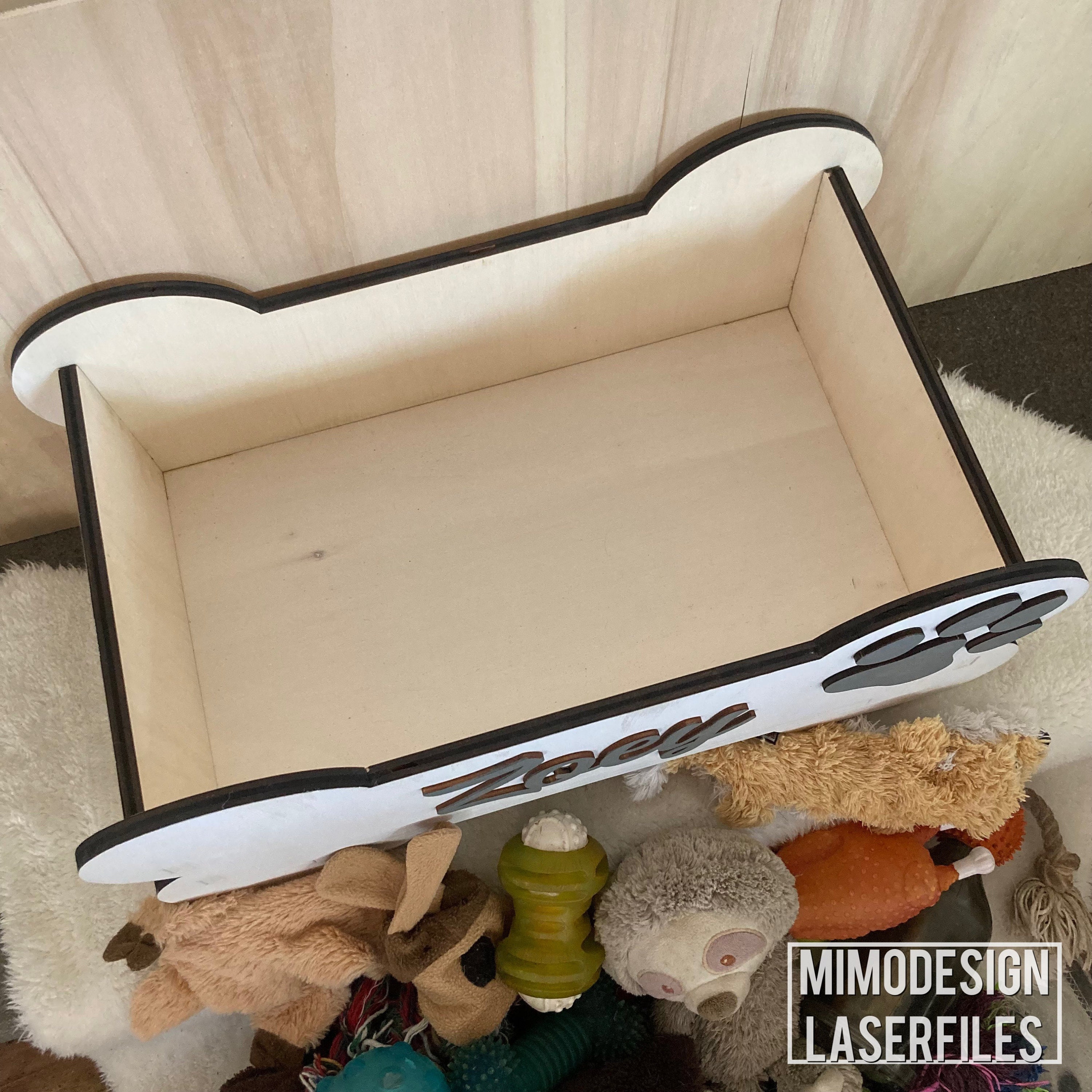 Big Dog Bone Toy Box for Toys Blankets Leashes Accessory Etsy