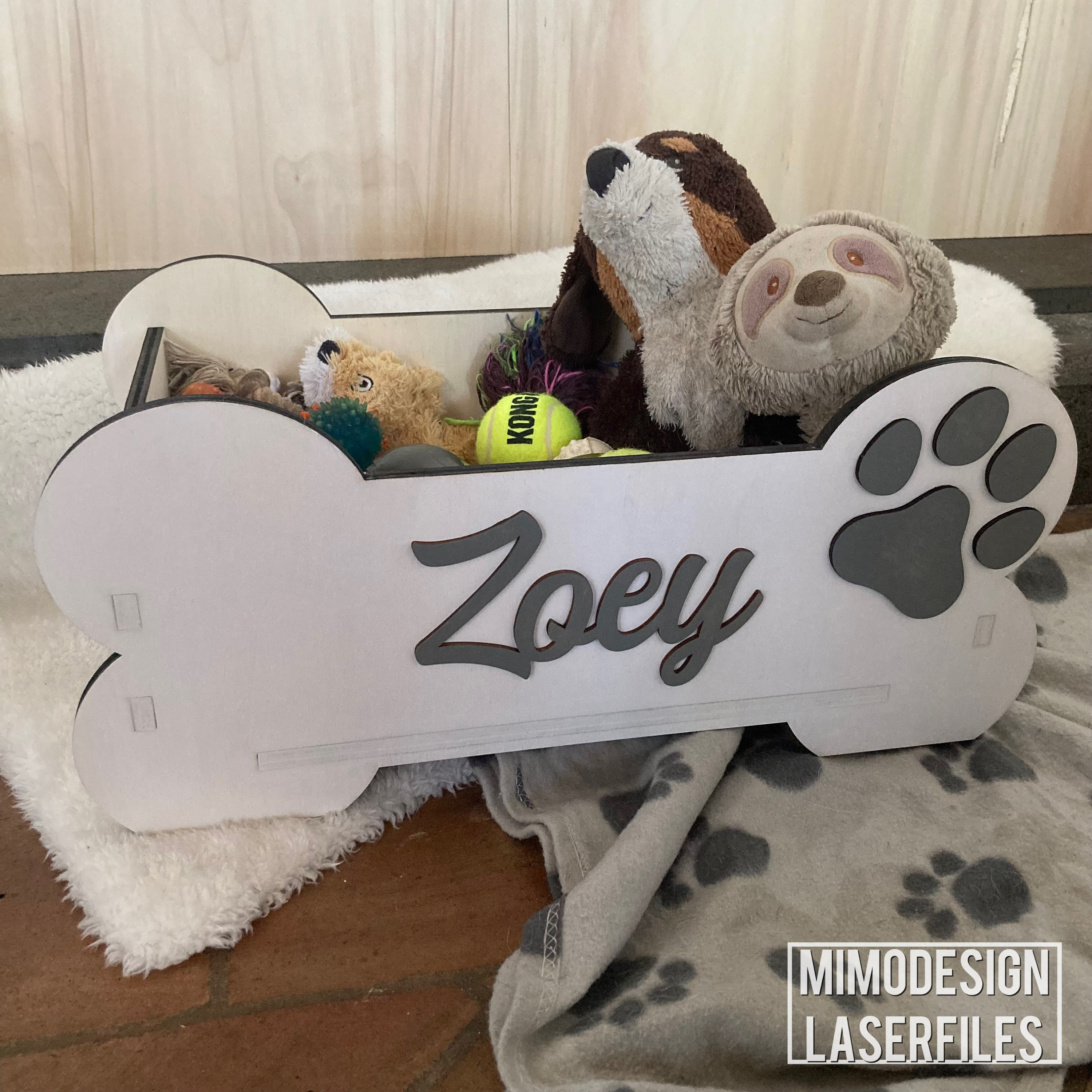 Big Dog Bone Toy Box for Toys Blankets Leashes Accessory Etsy