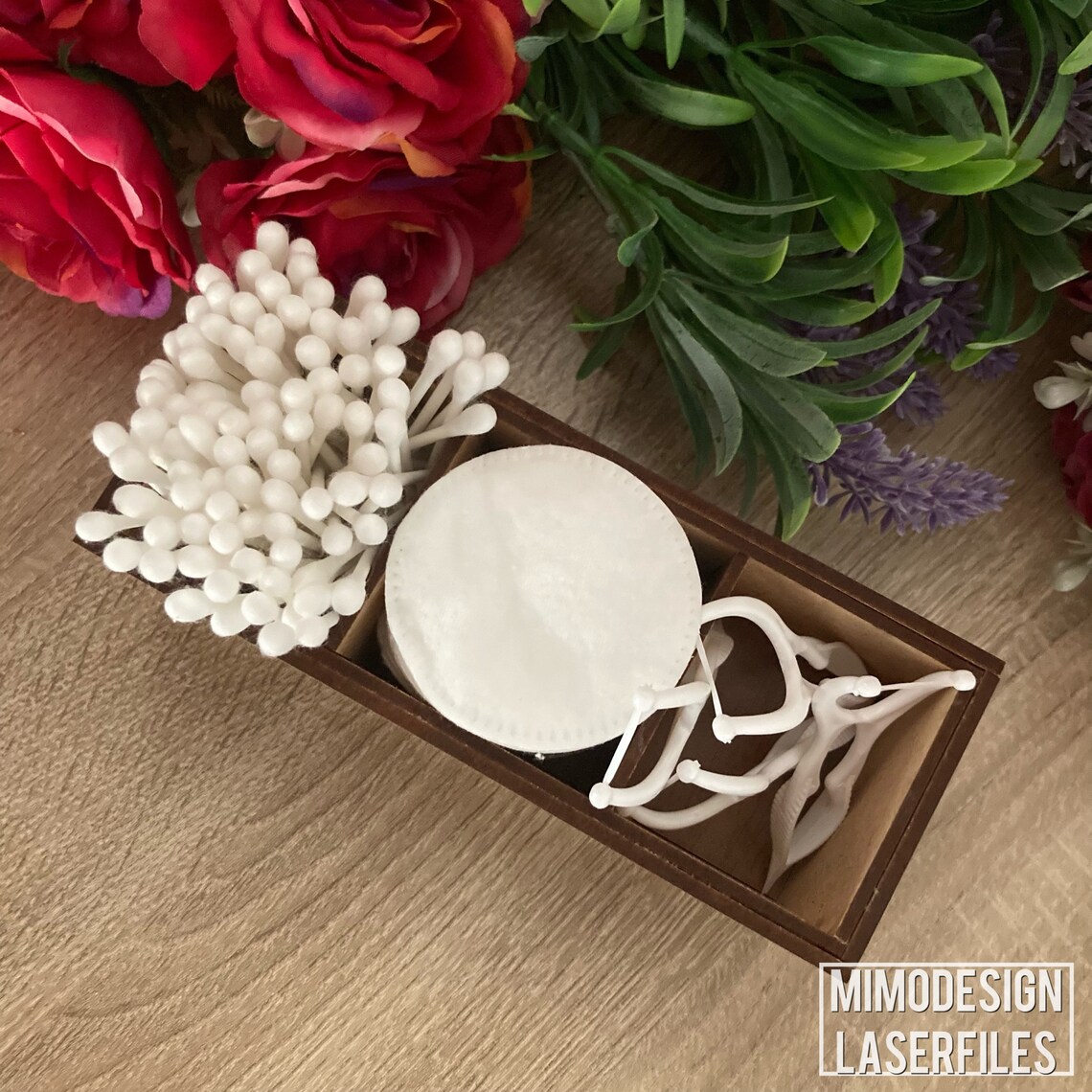 Cue Tips Cotton Balls Makeup Toothpicks Make up Holder 3 Etsy