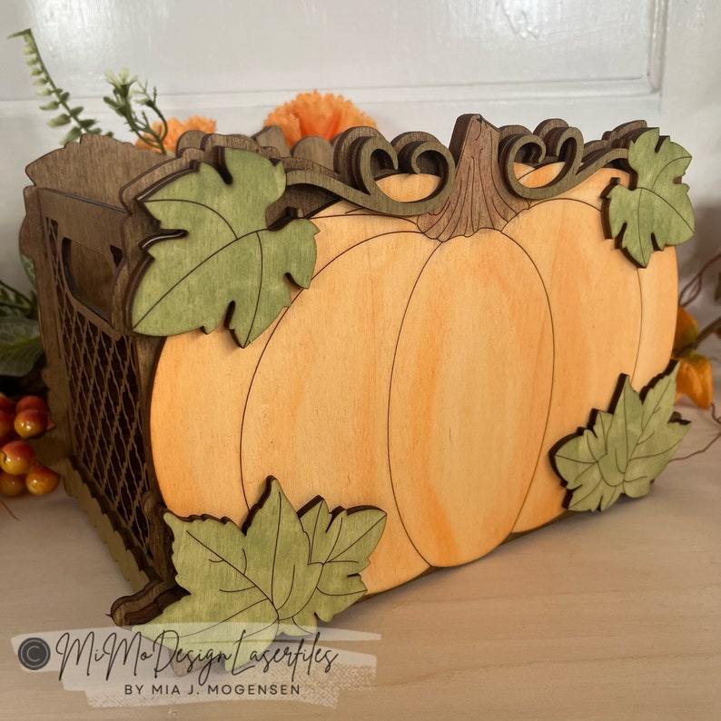 Printable Fall Boxes Pumpkin Autumn / Fall Boxes Bundle Big + Mini for Holding Wine, Decor ...