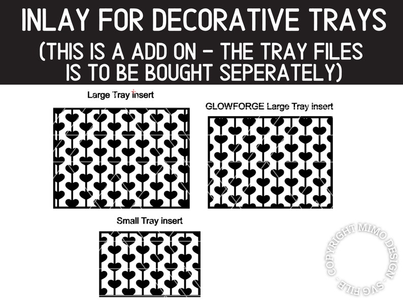 Inlays (ADD ONS) String Hearts Design for Decorative Inlay Home Decor ...